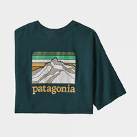 Patagonia Tee Line Logo Ridge Pocket Responsibili-Tee Dark Borealis Green image
