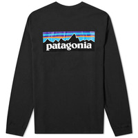 Patagonia Tee L/S P-6 Logo Responsibili-Tee Black image