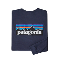 Patagonia Tee L/S P-6 Logo Responsibili-Tee Classic Navy image