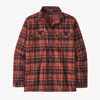 Patagonia Shirt Fjord Flannel Midweight Ice Caps Burl Red image