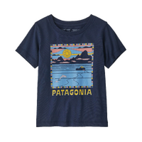 Patagonia Youth Tee Regenerative Organic Certified Cotton Summit Swell New Navy image