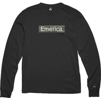 Emerica Tee L/S Camo Bar Black image