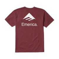 Emerica Tee Lockup Burgundy image