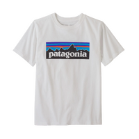 Patagonia Youth Tee Regenerative Cotton P-6 Logo White image
