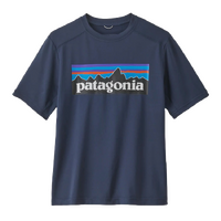 Patagonia Youth Tee Capelene Silkweight P-6 Logo New Navy image