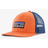 Patagonia Youth Hat P-6 orange Peel Trucker image