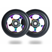 Root Industries Re-Entry Black/Rocket Fuel 100mm Scooter Wheels image