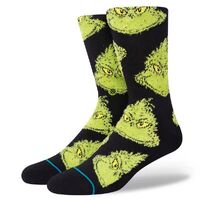 Stance Socks Mean One The Grinch Black US 9-13 image
