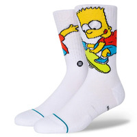 Stance Socks Bart Simpson White US 9-13 image