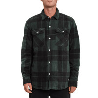 Volcom Shirt Bowered Fleece Flannel Scarab image