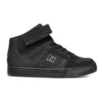 DC Youth Pure High Top Elastic Laces Velcro Black/Black/Black image