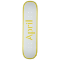 April Deck Twin OG Logo Yellow/White 8.0 Inch Width image