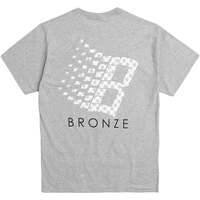 Bronze 56k Tee Polka Dot Logo Heather Grey image
