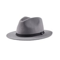 Brixton Hat Messer Fedora Packable Grey image