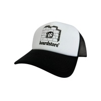 Boardstore Hat Brick and Mortar Hideout Trucker White/Black image