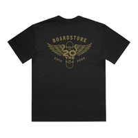 Boardstore Tee 20 Years Wings Black/Gold image