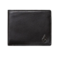 Volcom Wallet Single Stone Leather Black image