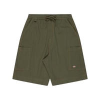 Dickies Shorts Cargo Chute 11 Inch Relaxed Elastic Waist Rinsed Moss image