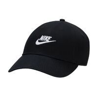 Nike Hat Club Cap Unstructured Futura Wash Black/White Size M/L image