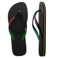 Havaianas Rubber Logo Black/Green US 9/10 image