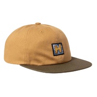 Huf Hat Tresspass 6 Panel Strapback Gold image