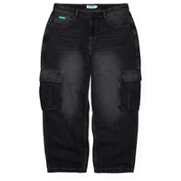 Ichpig Pants Warrior Cargo Jeans Faded Black image