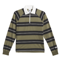 Adidas Tee Rugby Polo Shmoo Stripe Olive/Black/White image