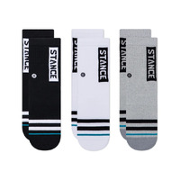 Stance Youth Socks OG St 3pk Black/Grey/White US Mens 3-5.5 image
