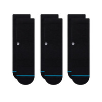 Stance Youth Socks Icon St 3pk Black US 3-5.5 image