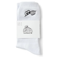 Last Resort Socks Eyes White Size US 10-12 image