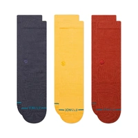 Stance Socks Icon 3pk Navy/Yellow/Maroon 3pk US 9-12 image