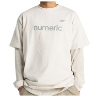 New Balance NB Numeric Tee Rubber Embossed Text Relaxed White/Grey image