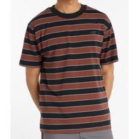 New Balance NB Numeric Tee Thin Stripes Relaxed Black/Red/Grey image