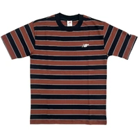 New Balance NB Numeric Tee Thin Stripes Relaxed Black/Red/Grey image