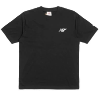 New Balance NB Numeric Tee Small Logo Relaxed Black/White image