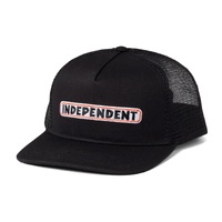 Independent Hat Bar Trucker Black image
