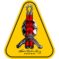 Powell Peralta Sticker Skull & Nunchucks 9cm image