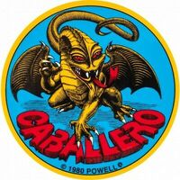 Powell Peralta Sticker Steve Caballero Original Dragon 3.5 inch image