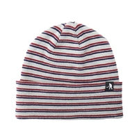 Passport Beanie Organic Stripe Knit Light Blue Multi image