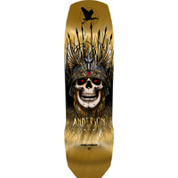 Powell Peralta Deck Heron Skull Andy Anderson Gold Foil 9.13 x 32.8 image