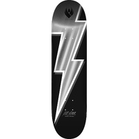 Powell Peralta Flight Deck Vallely Silver Foil Lightning Bolt 244 8.5 x 32 Inch image