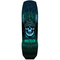 Powell Peralta Deck Andy Anderson Heron Skull Black/Green 9.13 Inch Width image