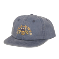 Passport Hat Arched Embroidery 6 Panel Blue image