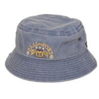 Passport Hat Arched Embroidery Bucket Navy image