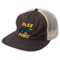 Passport Hat Fast Duck Workers Trucker Bark/Cream image