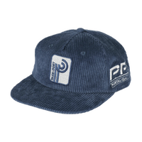 Passport Hat Long Con Workers Cap Washed Royal Blue image