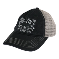 Passport Hat Slinkin Trucker Washed Black/White image