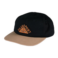 Passport Hat Workers Cap Manuscript Black/Sand image