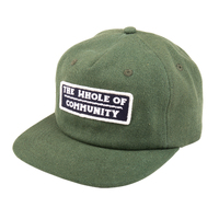 Passport Hat Whole Of Community 5 Panel Forest Green image