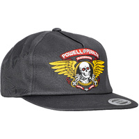Powell Peralta Hat Winged Ripper Charcoal image